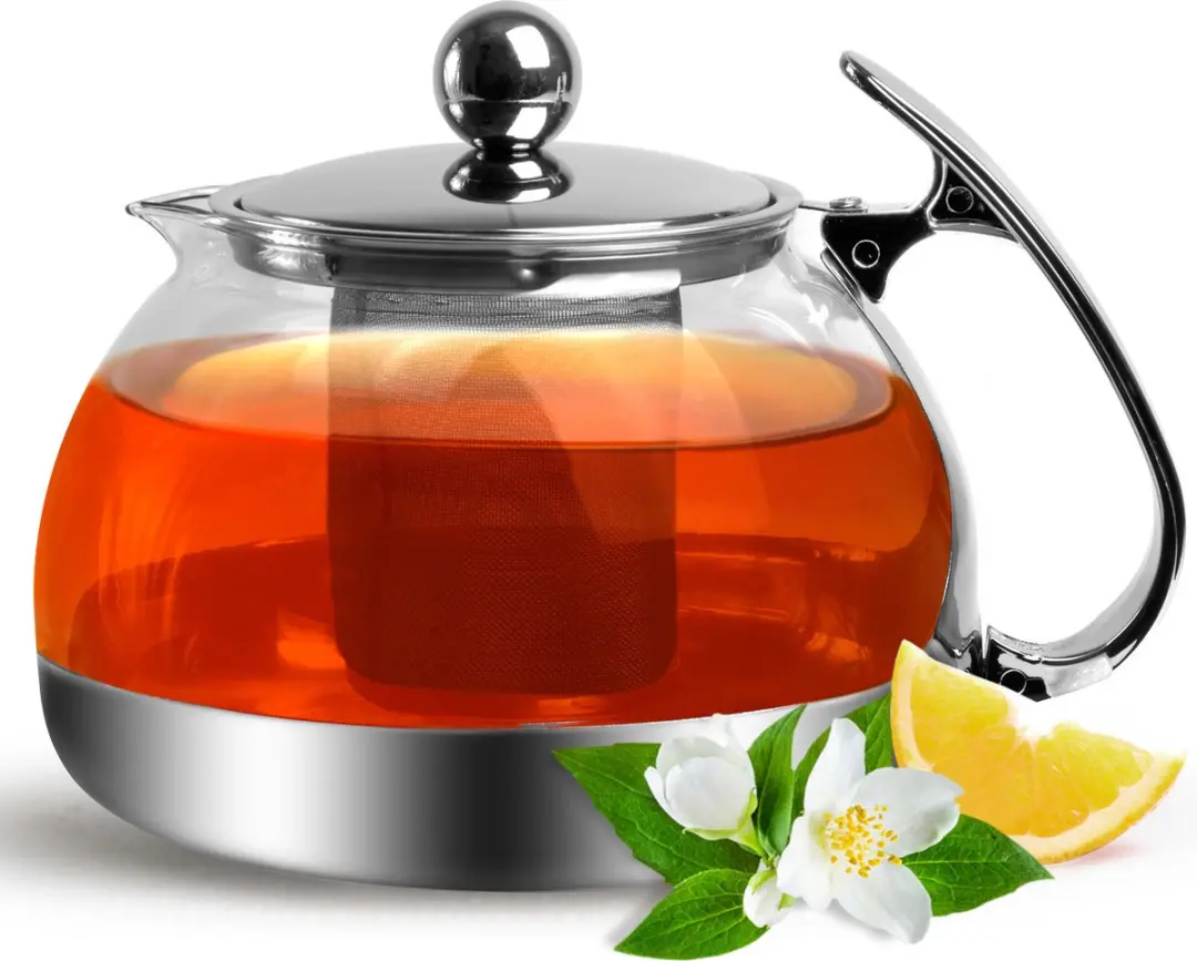 Monzana Glazen Theepot 1.2L