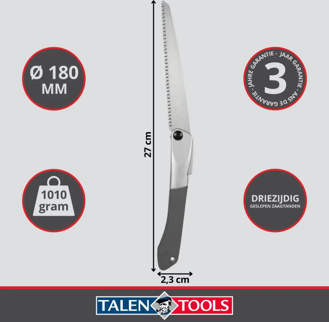 Talen Tools Opvouwbare Snoeizaag 27-49cm