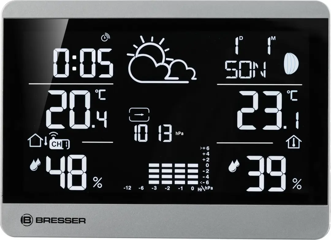 Bresser ClimateTemp NDH-NEO Weerstation - Zilver