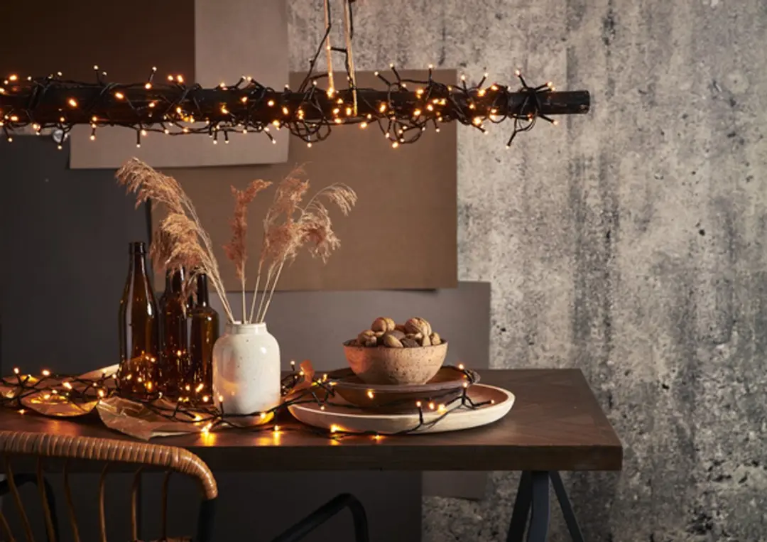 Star Trading 594-18-1-CH Lichtdecoratie Ketting - 80 LED Warm Wit - Zwart