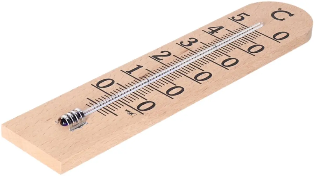 TFA Dostmann Binnen Thermometer Analoog Lichtbruin 25x6cm