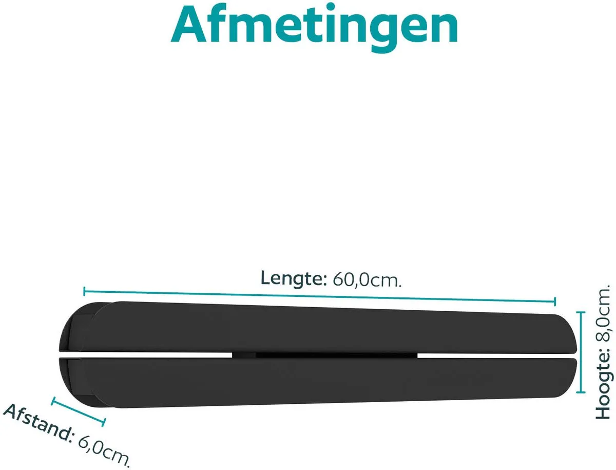 Eglo Vascella Wandlamp Buiten 60cm - Zwart - Instelbaar wit licht - afbeelding 6 van 6