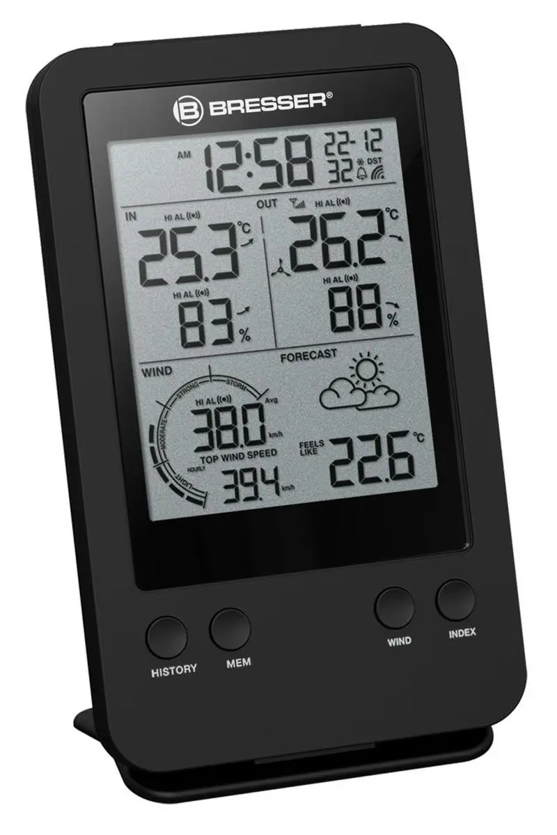 Bresser Weerstation 3-in-1 Windmeter - Zwart