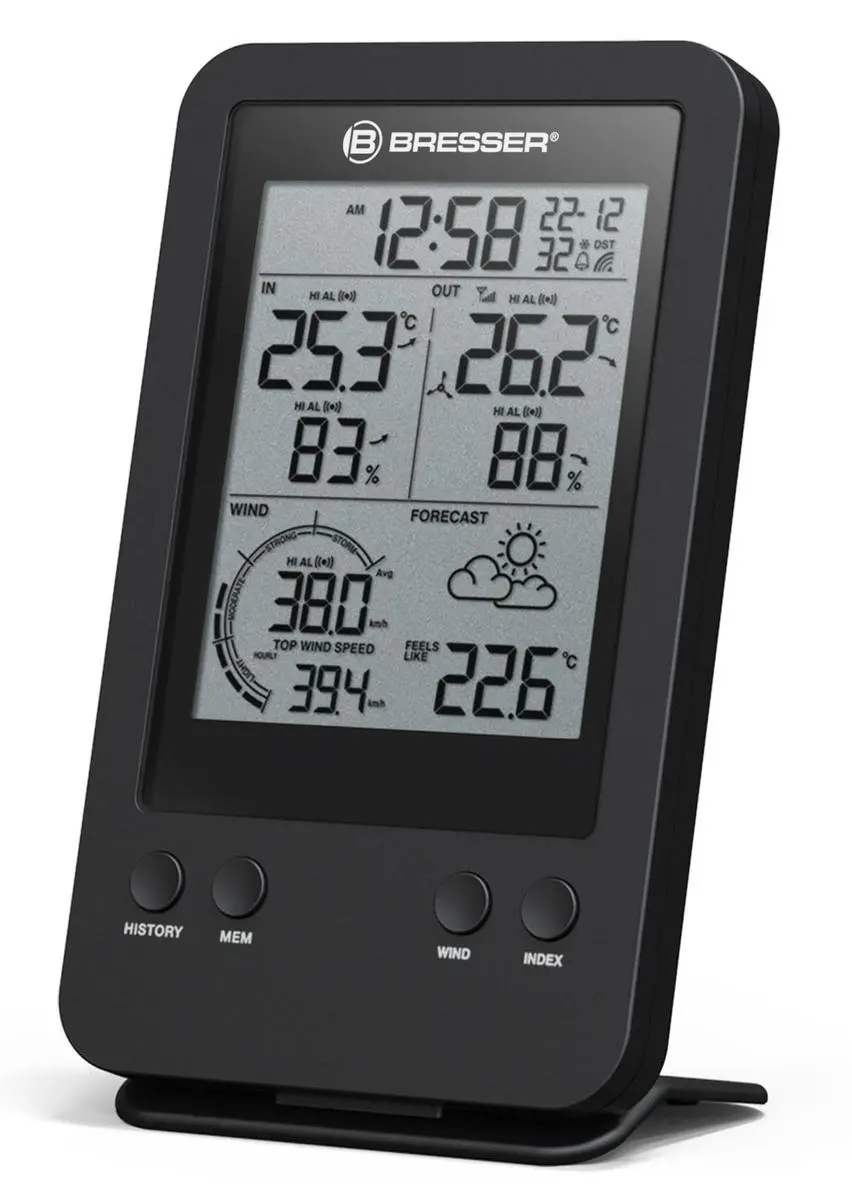 Bresser Weerstation 3-in-1 Windmeter - Zwart