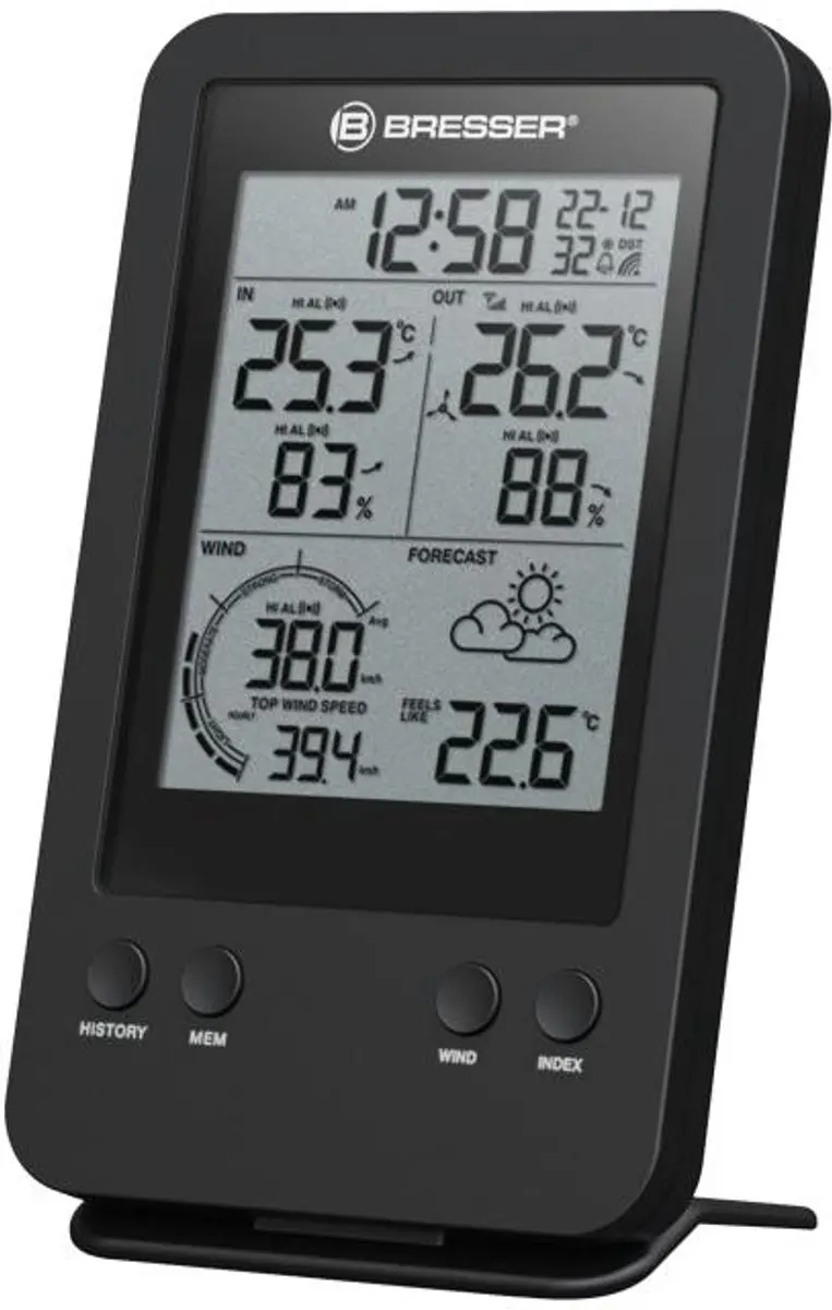 Bresser Weerstation 3-in-1 Windmeter - Zwart
