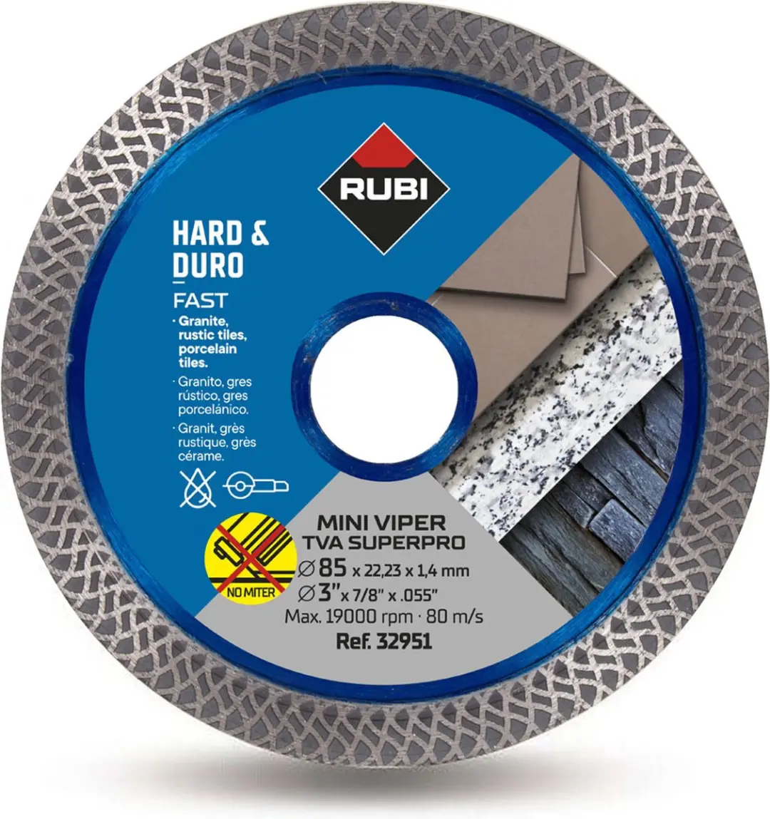 Rubi TVA Mini Turbo Viper Zaagblad 85mm