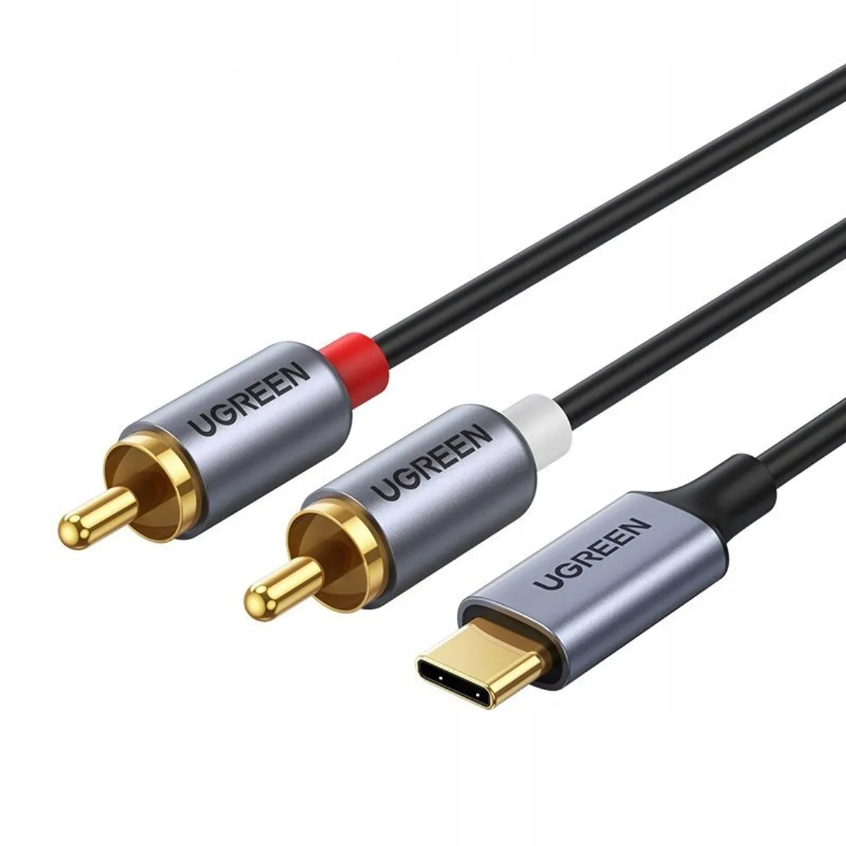 UGREEN USB-C naar 2x 3,5mm Kabel 1,5m - Goudkleur