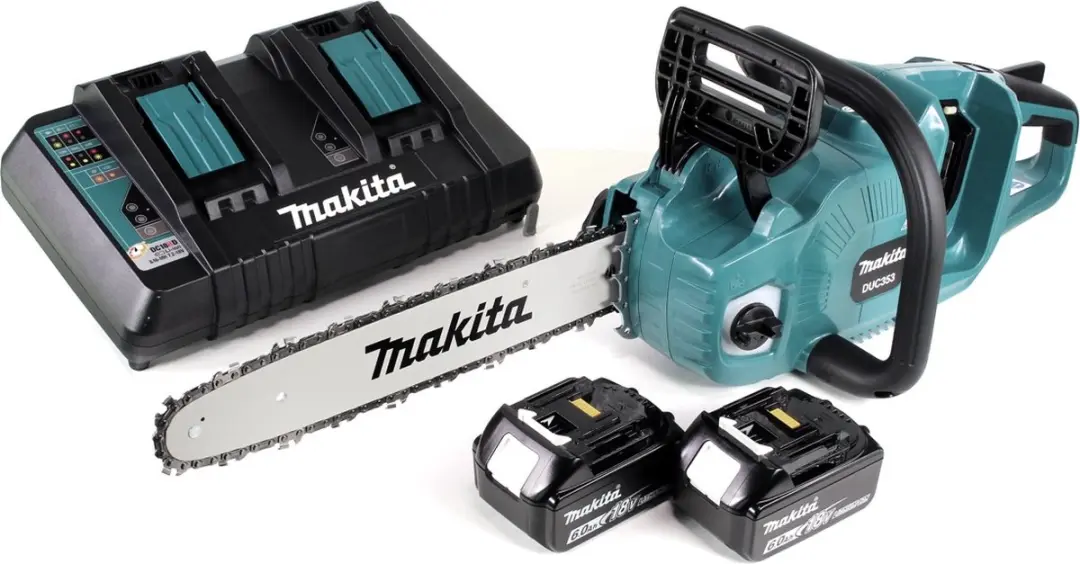 Makita DUC353PG2 Accu-kettingzaag 36V - 35cm - 2x 6.0Ah + dubbele lader