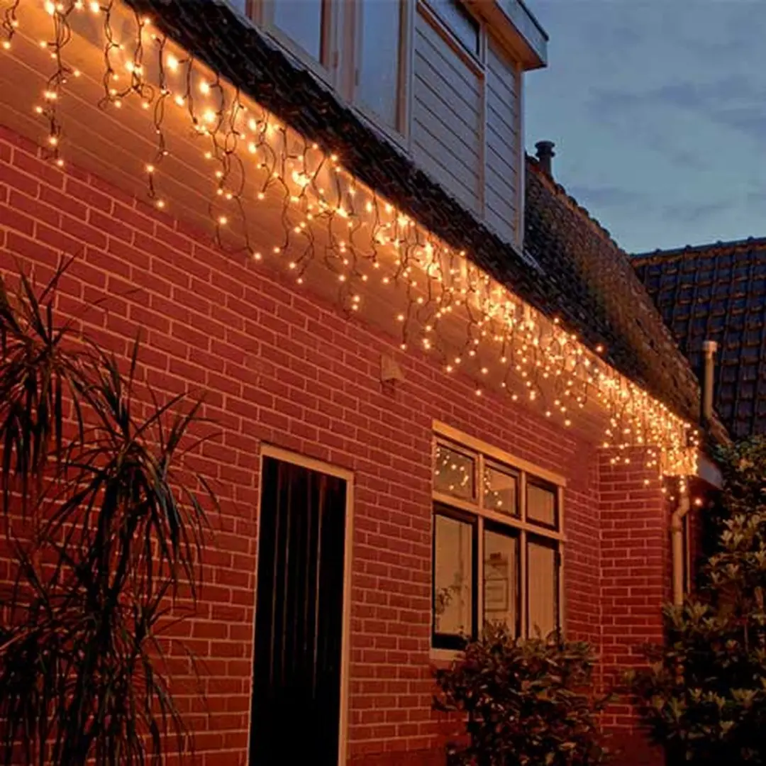 Anna's Collection IJspegelverlichting 100 Led - Warm Wit - Zwart