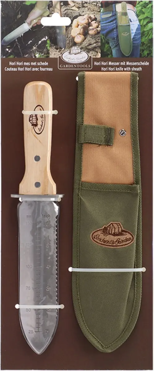 Esschert Design Hori Hori Mes 8x32cm - RVS - met Schede