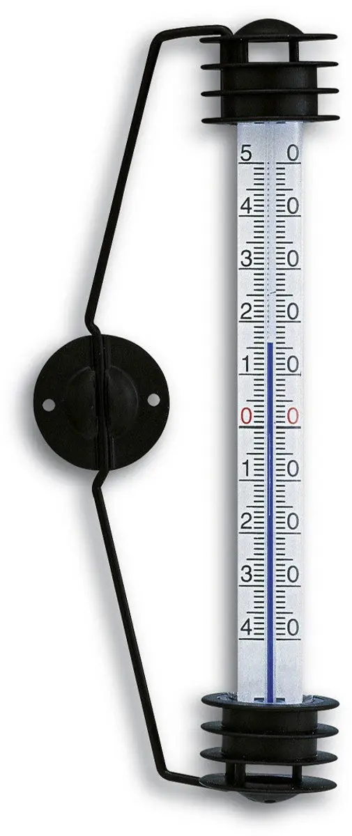 TFA Dostmann Raamthermometer Analoog - 20cm - Zwart