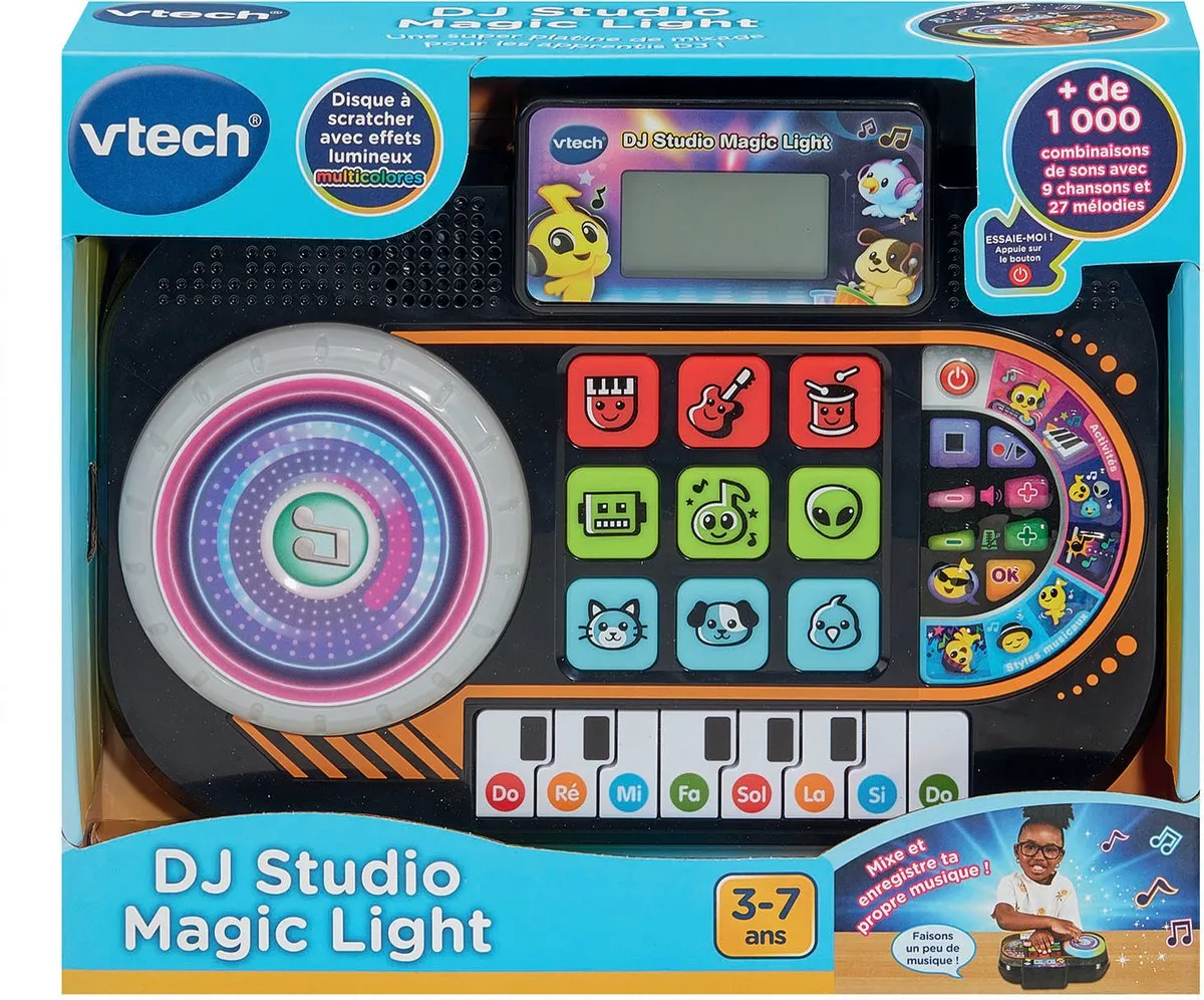 Vtech DJ Studio Magisch Licht - 9 Liedjes/27 Melodieën - Meerkleurig