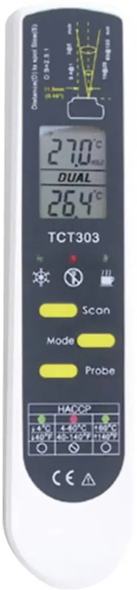 TFA Dostmann 31.1119.K Infraroodthermometer HACCP -55 tot +250°C