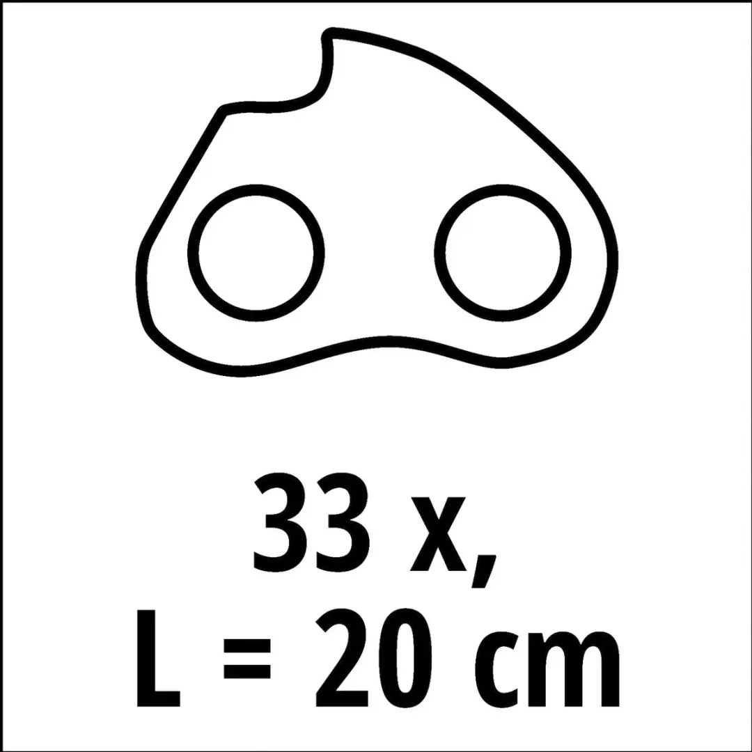 Einhell 4500193 Reserveketting 20cm - 33 Tanden - afbeelding 2 van 5
