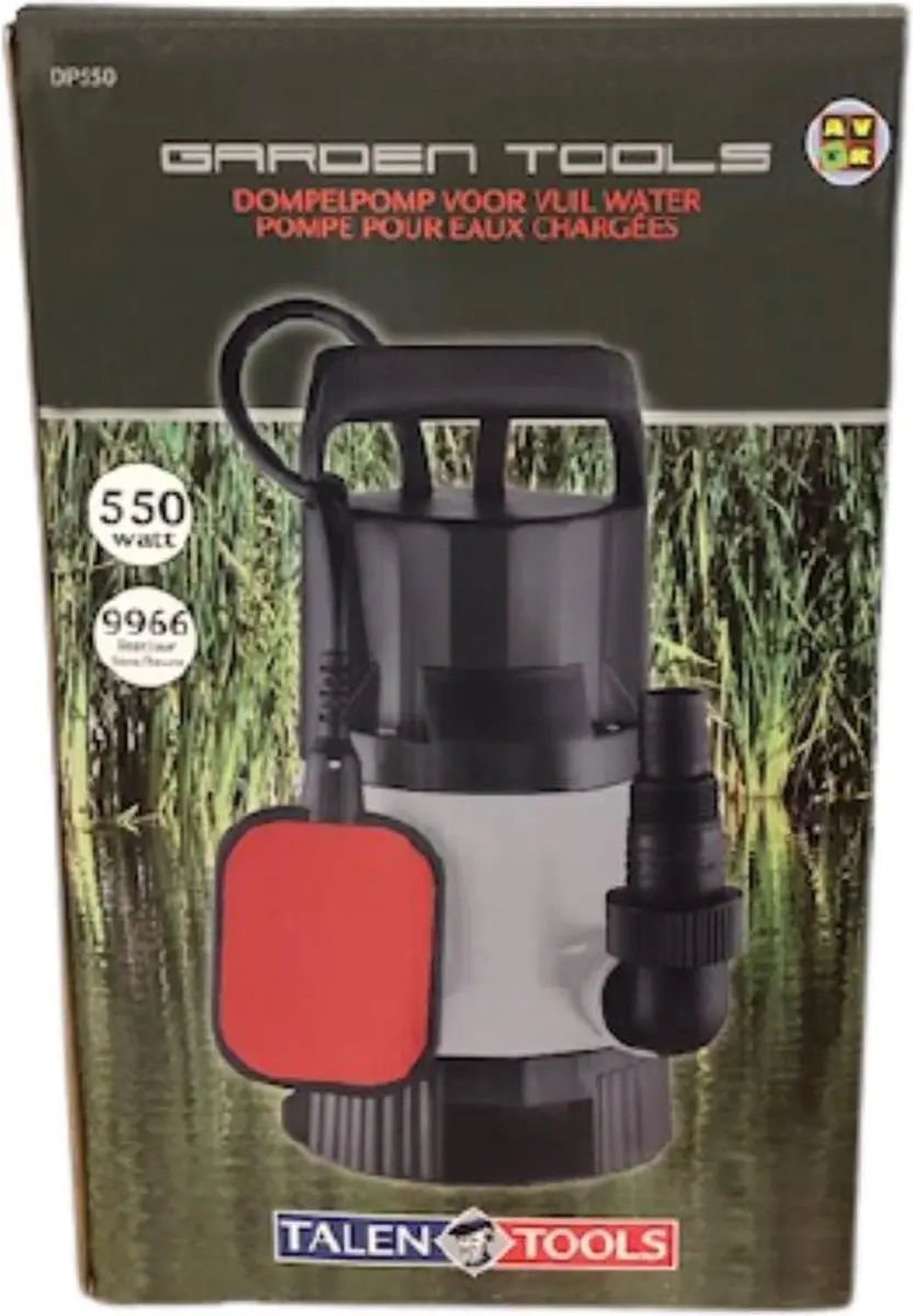 Talen Tools Dompelpomp 550W - 9.600 l/u - Vuilwaterpomp