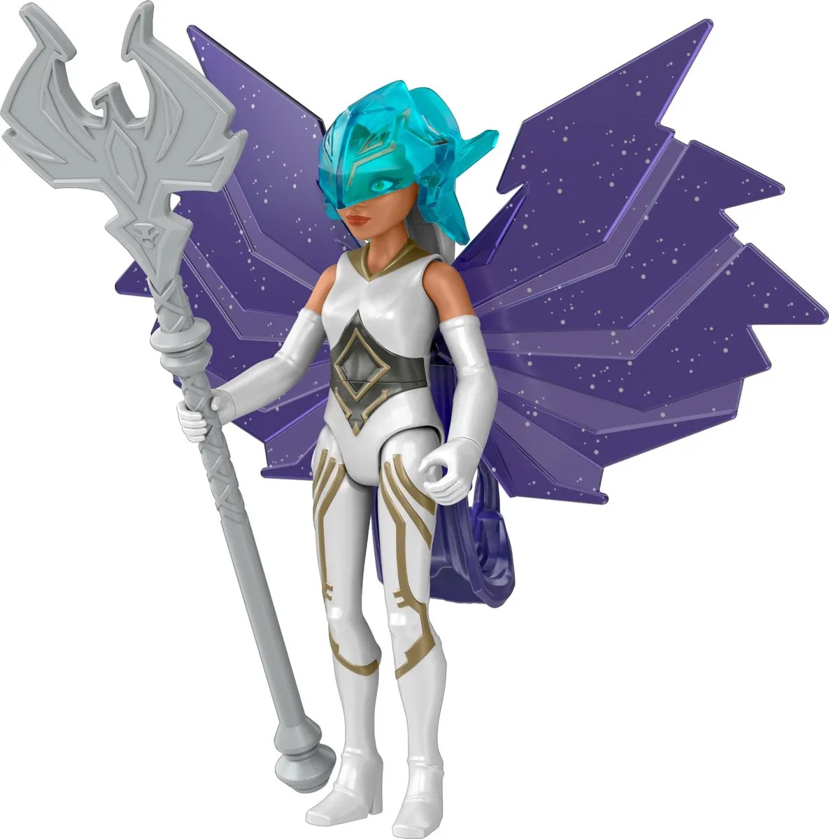 Mattel Power Attack Actiefiguur HDR49 - Paars/Wit