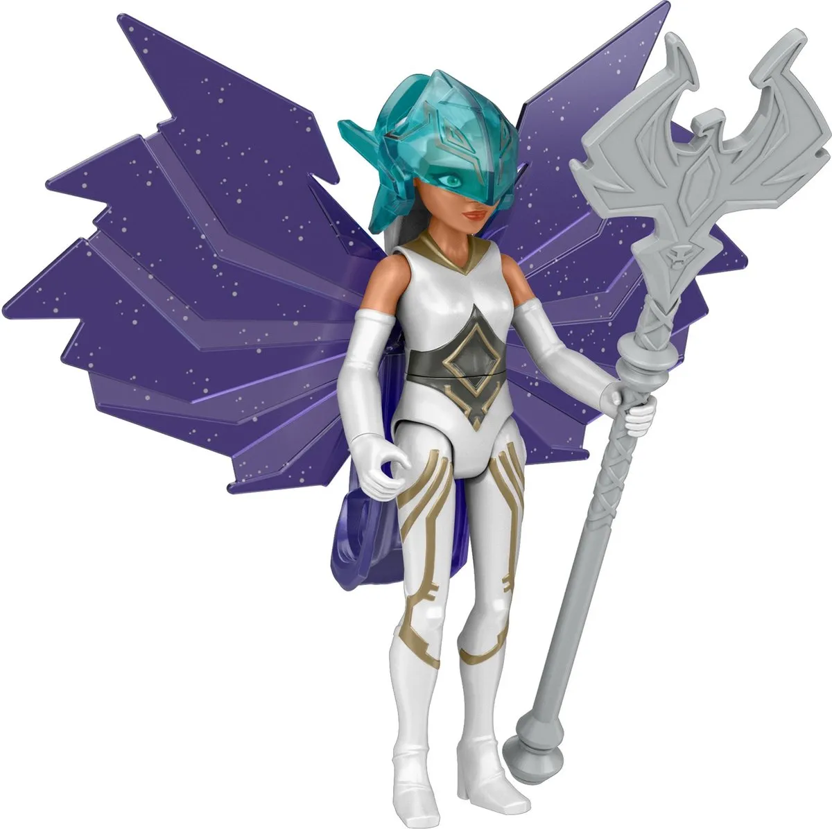 Mattel Power Attack Actiefiguur HDR49 - Paars/Wit
