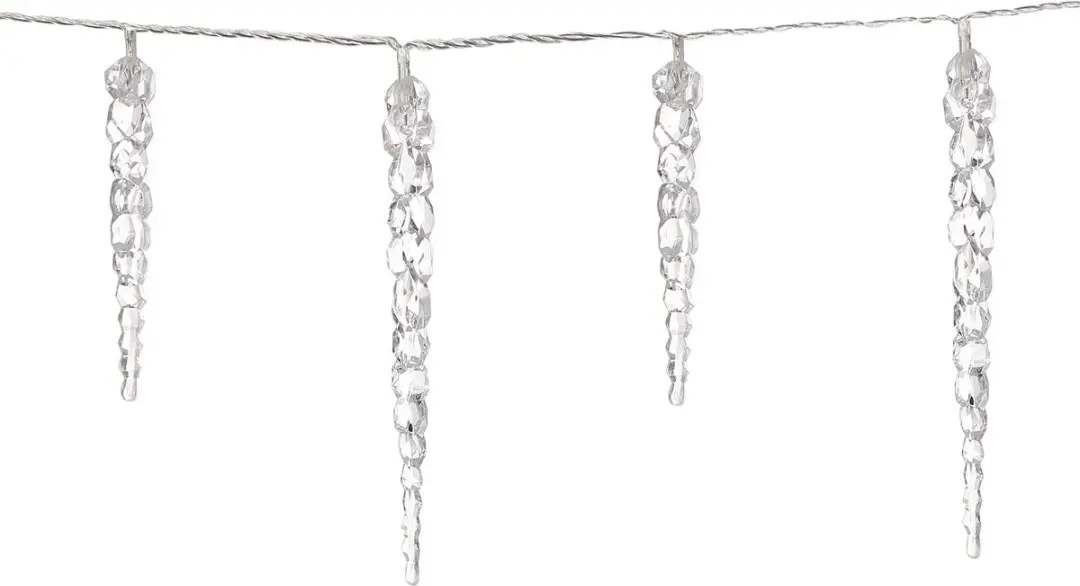 Monzana Kerstlichtketting IJspegel 40 LED - 10,4m Koel wit - afbeelding 6 van 6