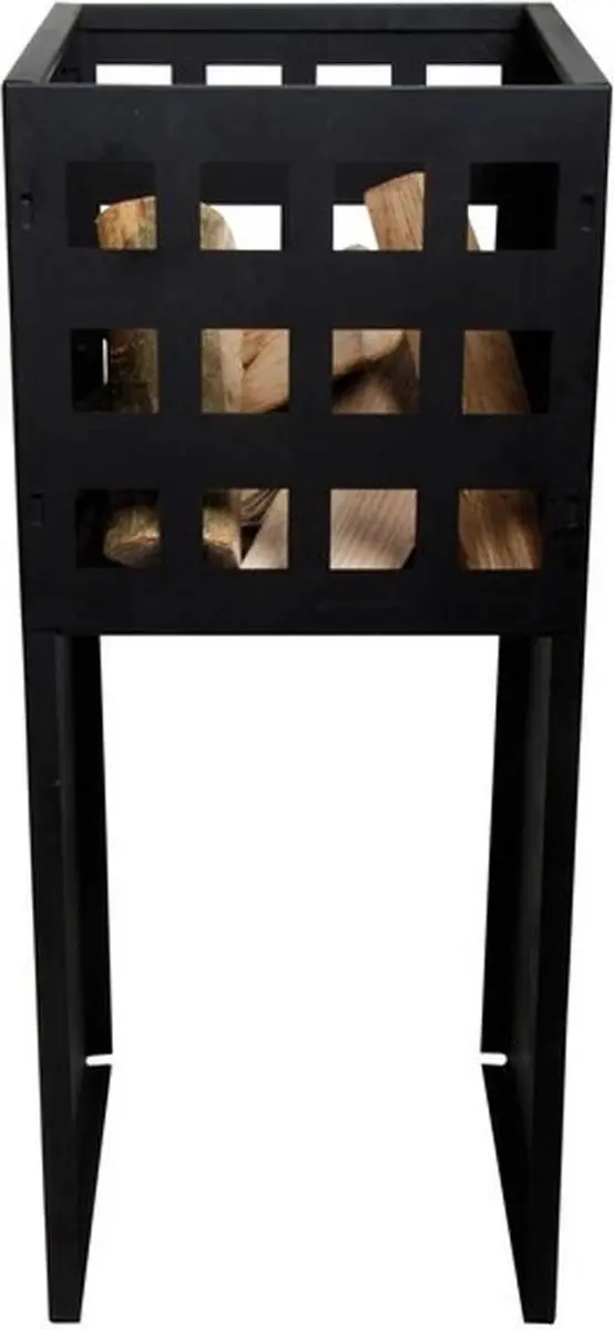 Esschert Design Hoge Vierkante Vuurkorf 30x30x75cm
