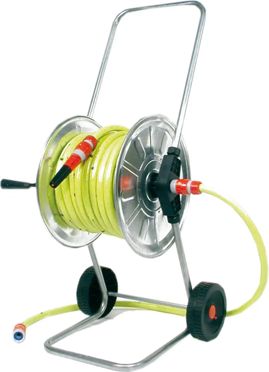 Talen Tools Haspel met 25m Gele Tuinslang 3/4