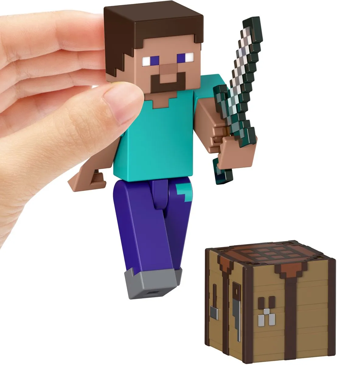 Mattel Minecraft Steve Actionfiguur 8cm - Multi