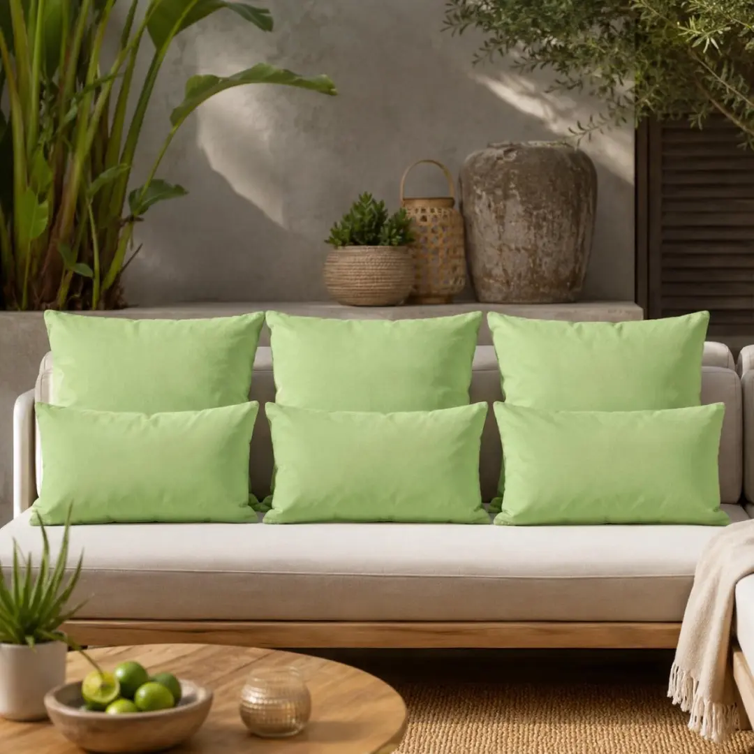 Anna's Collection Tuinbank Kussensset 6-delig Mintgroen - afbeelding 6 van 6