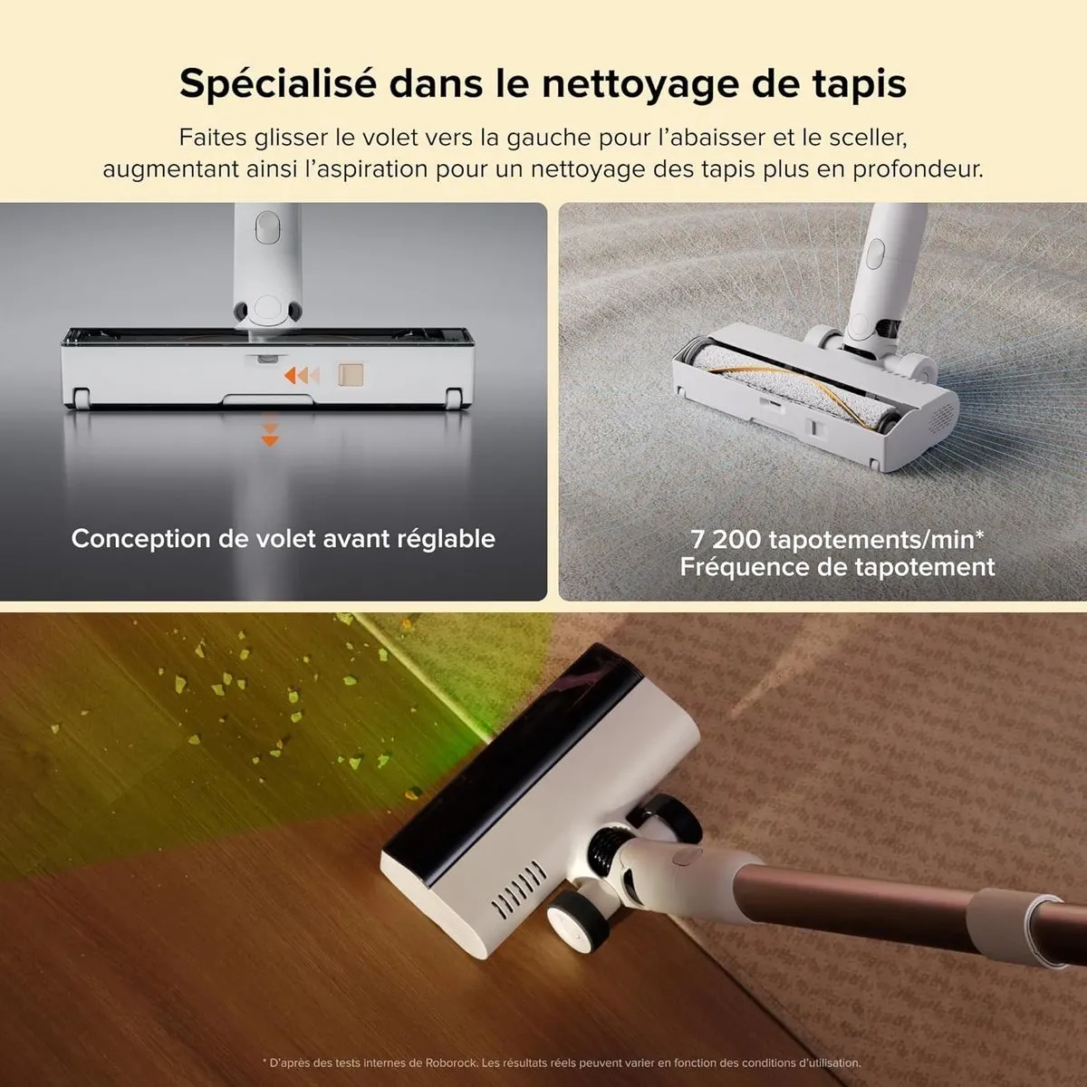 Roborock H60 HUB Draadloze Stofzuiger - 115 AW Wit