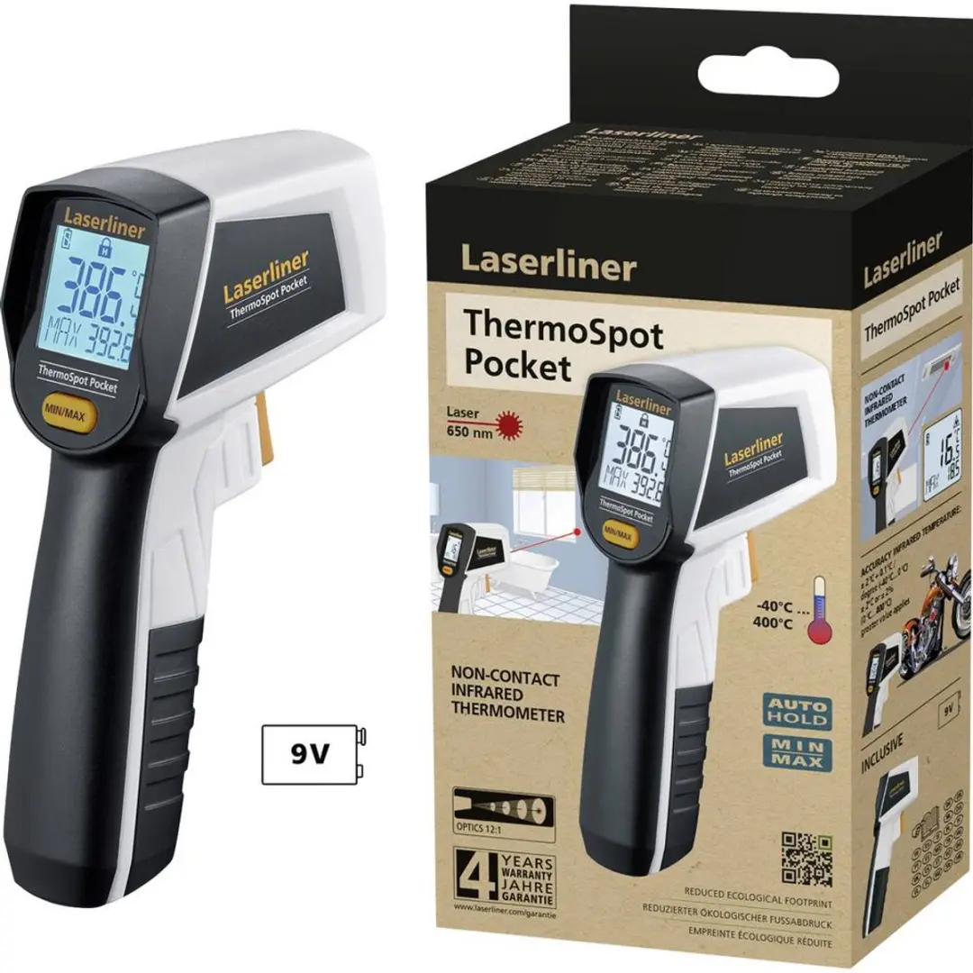 Laserliner ThermoSpot Pocket Infraroodthermometer 9V