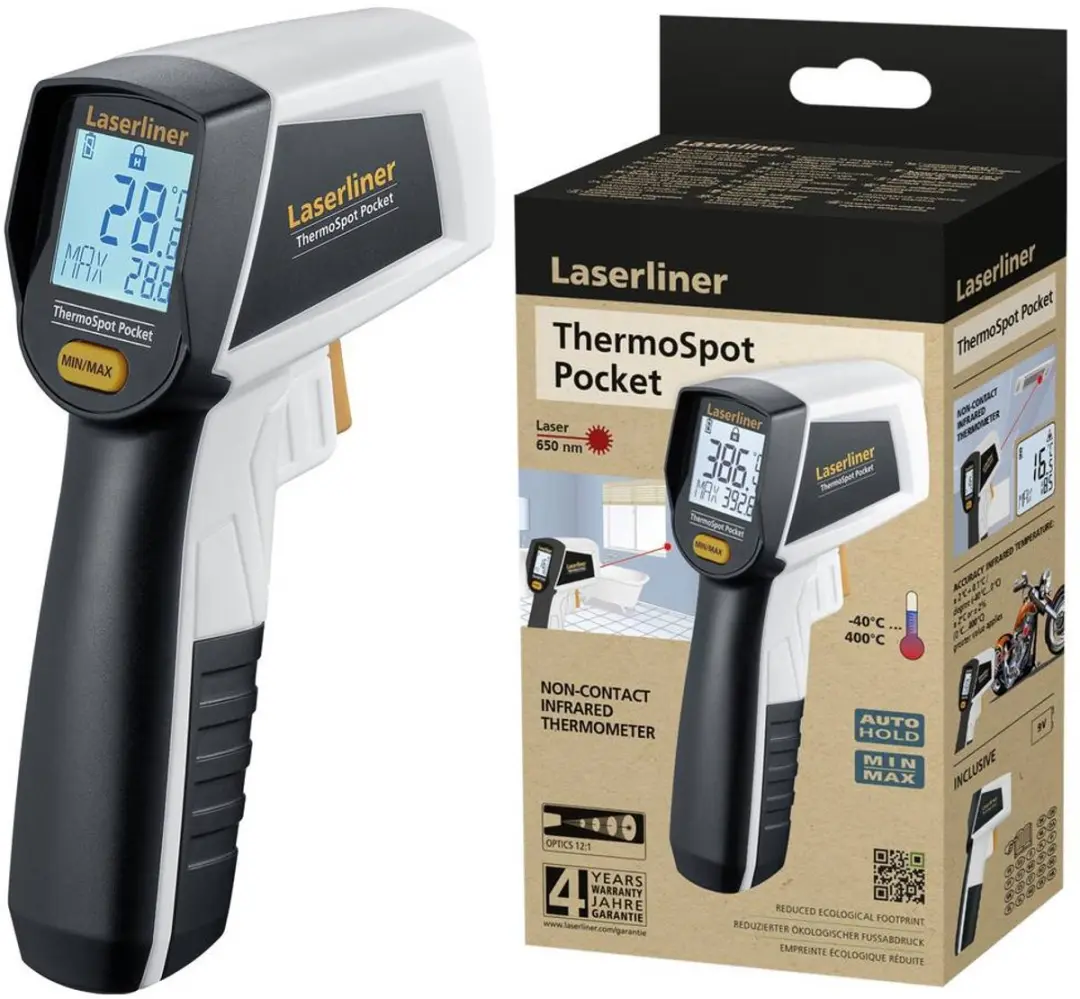 Laserliner ThermoSpot Pocket Infraroodthermometer 9V