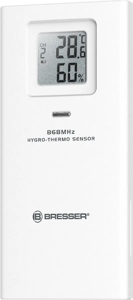 Bresser Weerstation Sensor - Temperatuur & Luchtvochtigheid 150m - Wit