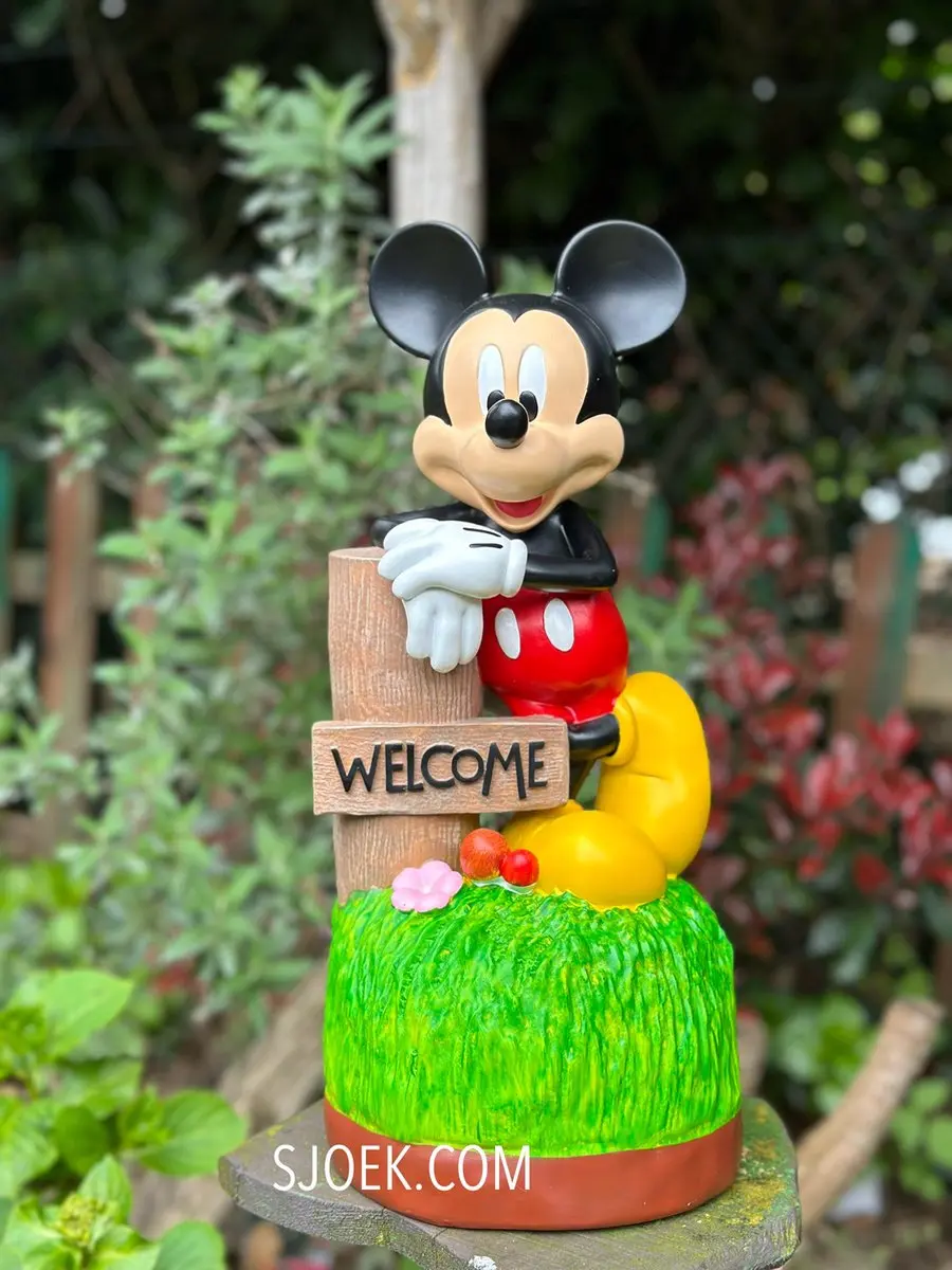 Disney Tuinbeeld Mickey Mouse Welcome