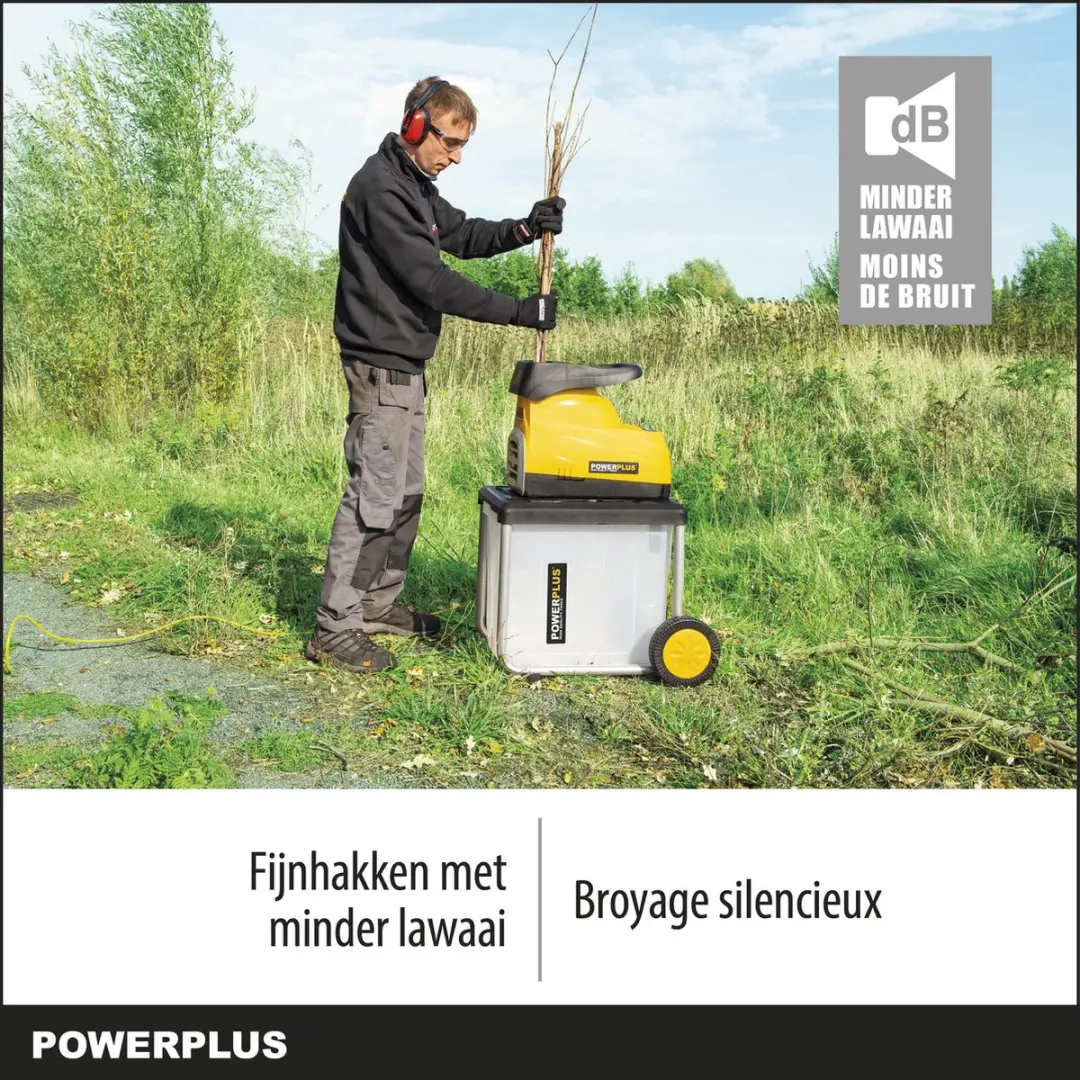 Powerplus POWXG6462 Elektrische Hakselaar 2800W - 45mm Takken