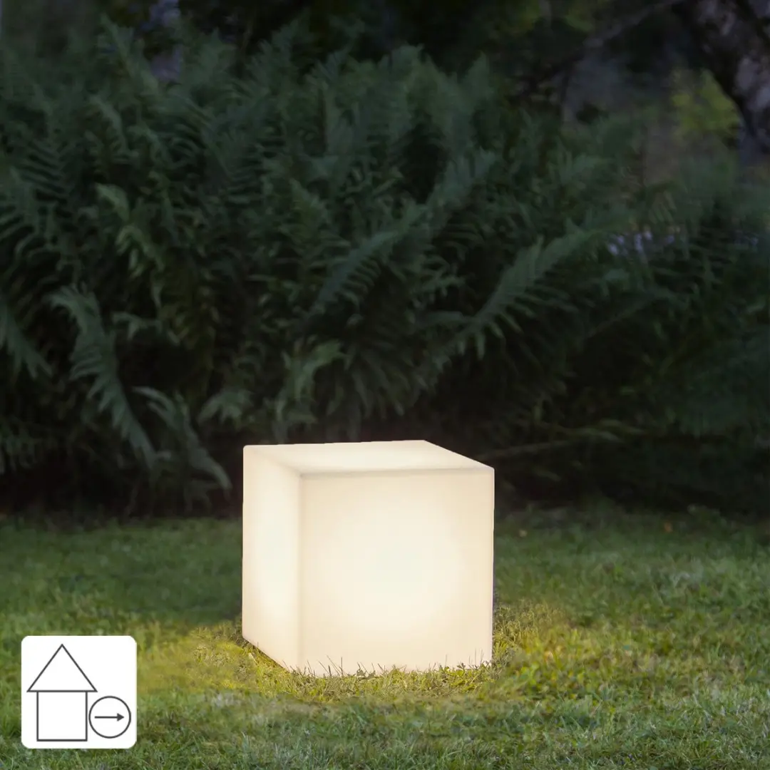 Star Trading Outdoor LED Sierkubus SQUARE - Wit