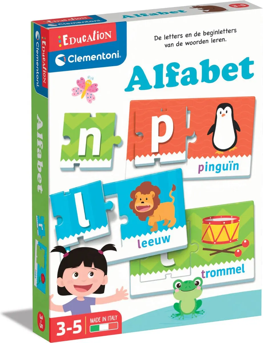 Clementoni Eerste Alfabet Letters Leren Puzzelspeelgoed 56178