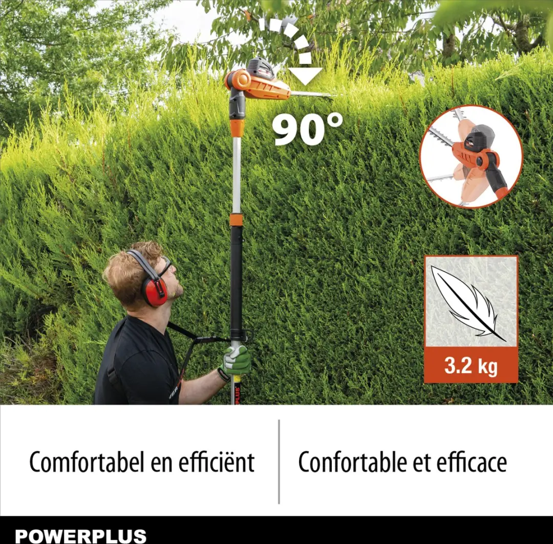 Powerplus Dual Power POWDPG75380 Accu-heggenschaar 40V - 600mm mes