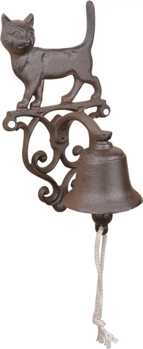 Esschert Design Deurbel Poes 20cm