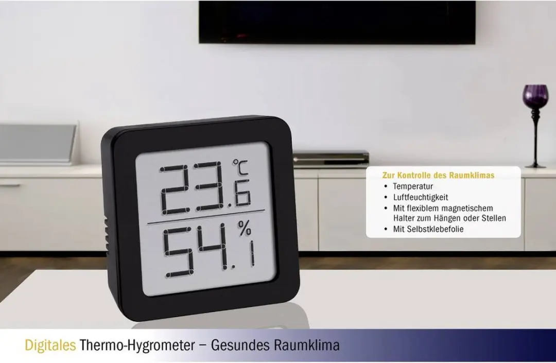 TFA Dostmann Thermo- en Hygrometer - Zwart