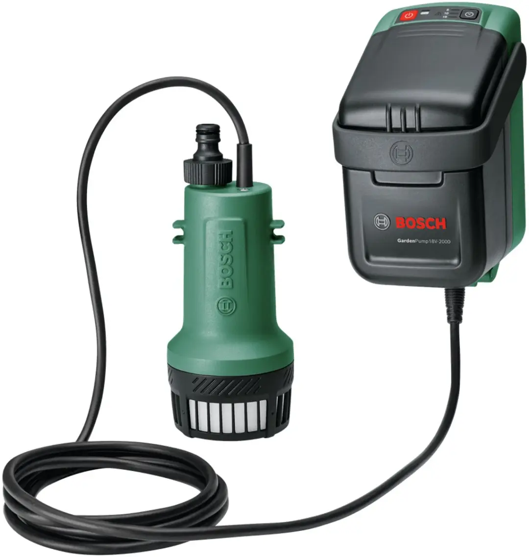 Bosch GardenPump 18V-2000 Accuregenwaterpomp 2000 l/h