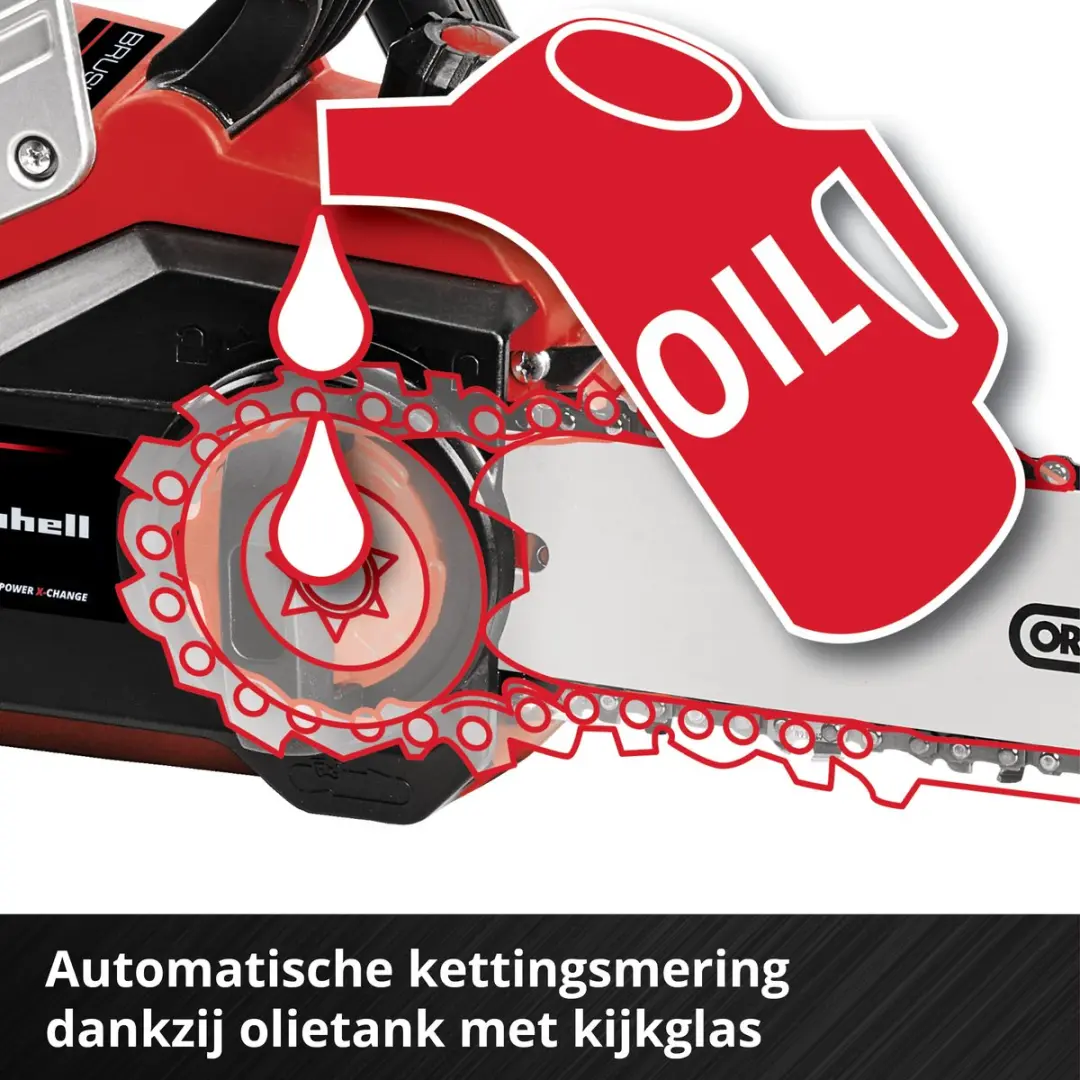 Einhell Accu Kettingzaag GP-LC 36/35 Li BL - 36V - 35cm Zwaard - afbeelding 6 van 6