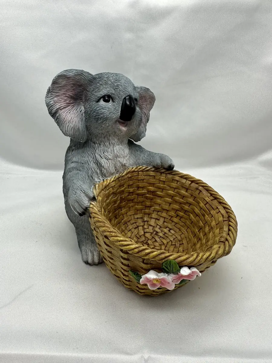 Impuls Koala Plantenhouder Polyresin - 15x11cm - Grijs