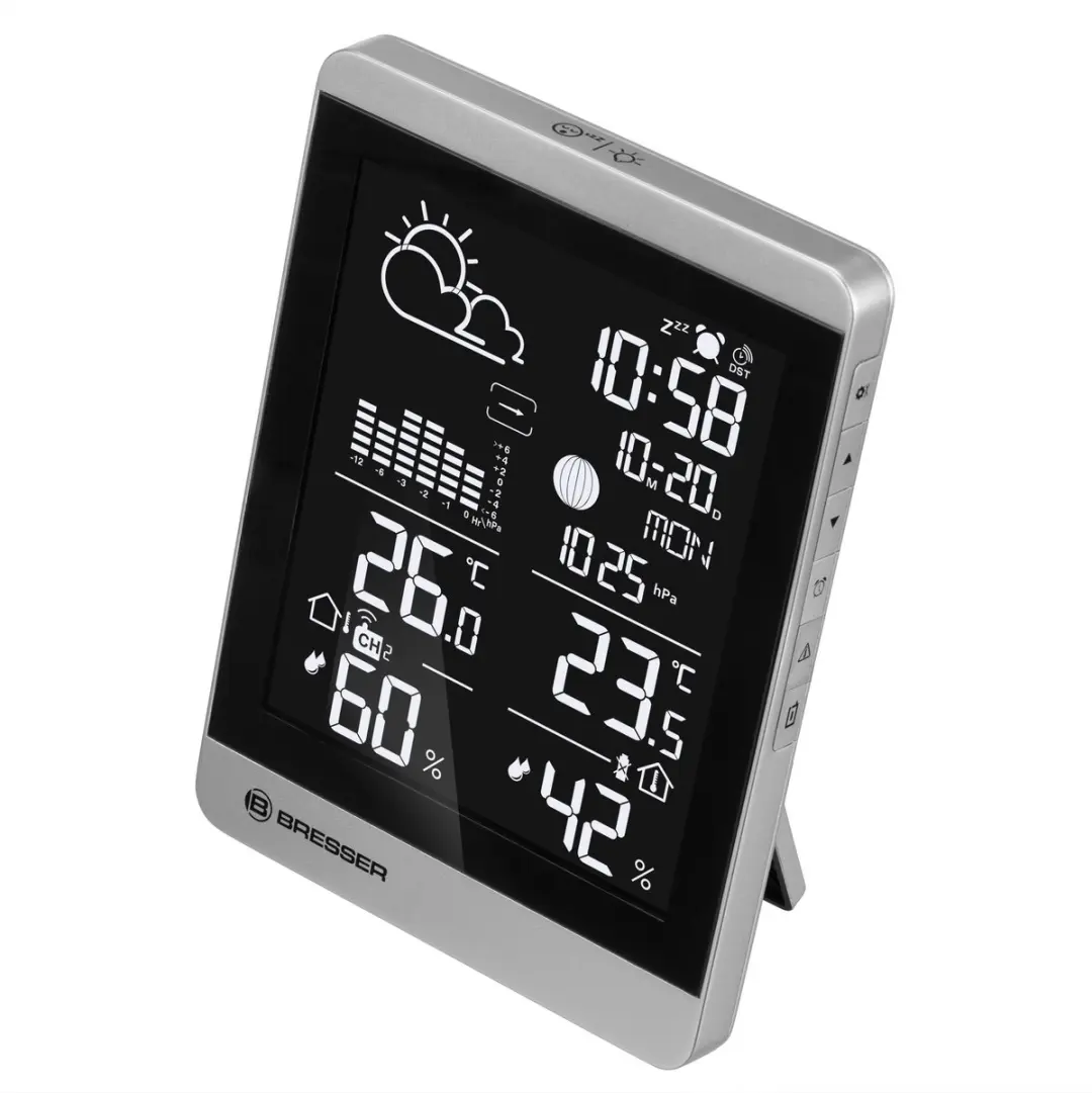 Bresser ClimateTemp NDV-NEO Weerstation - Draadloze Sensor - Zilver