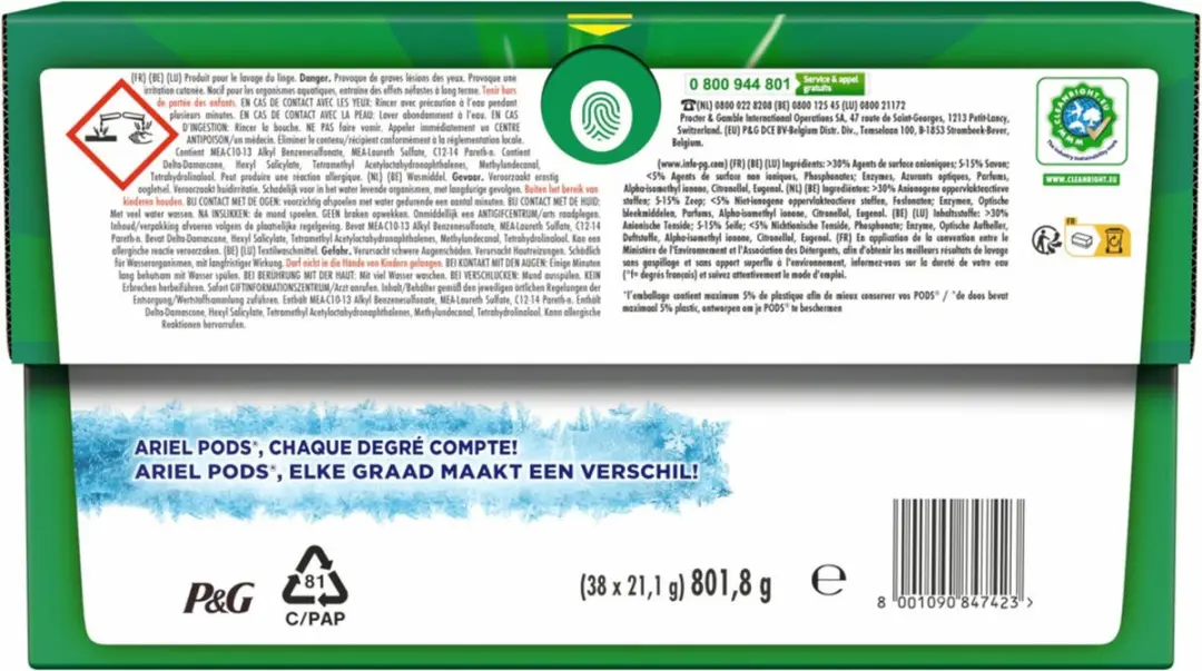 Ariel All-in-1 Pods Color 38 Stuks - afbeelding 2 van 3