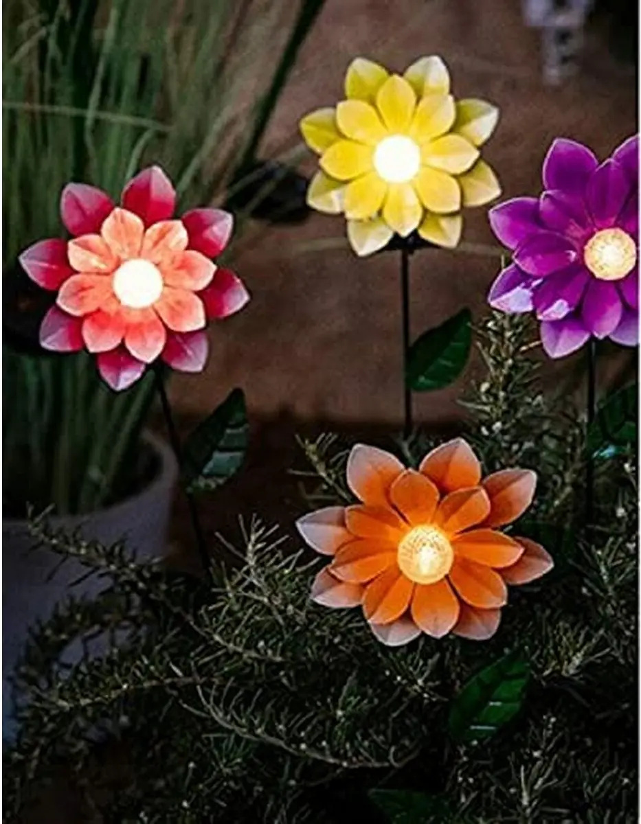 Lumineo Bloem Zon 11x6x49,5cm - Multicolor