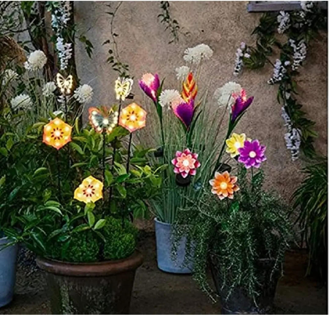 Lumineo Bloem Zon 11x6x49,5cm - Multicolor
