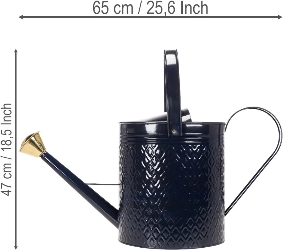 Kaemingk Decoratieve Gieter Vintage Blauw-Goud - afbeelding 6 van 6