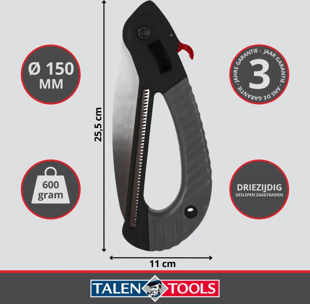 Talen Tools Opvouwbare Snoeizaag 25-40cm