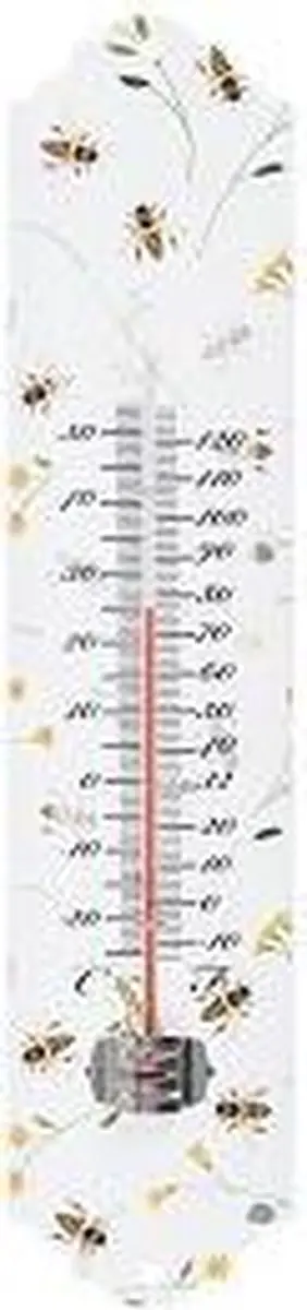 Esschert Design Binnen/Buiten Thermometer Bijenprint 30x7cm