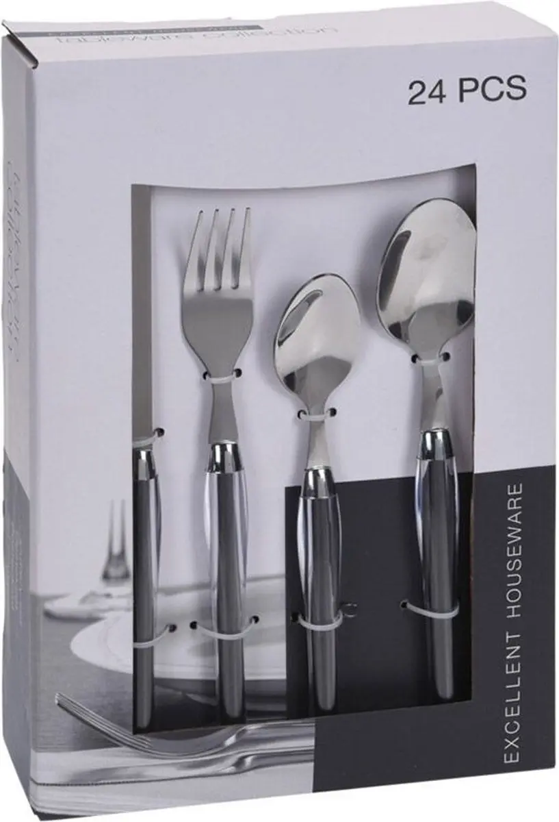 Excellent Houseware Bestekset 24-delig - Wit