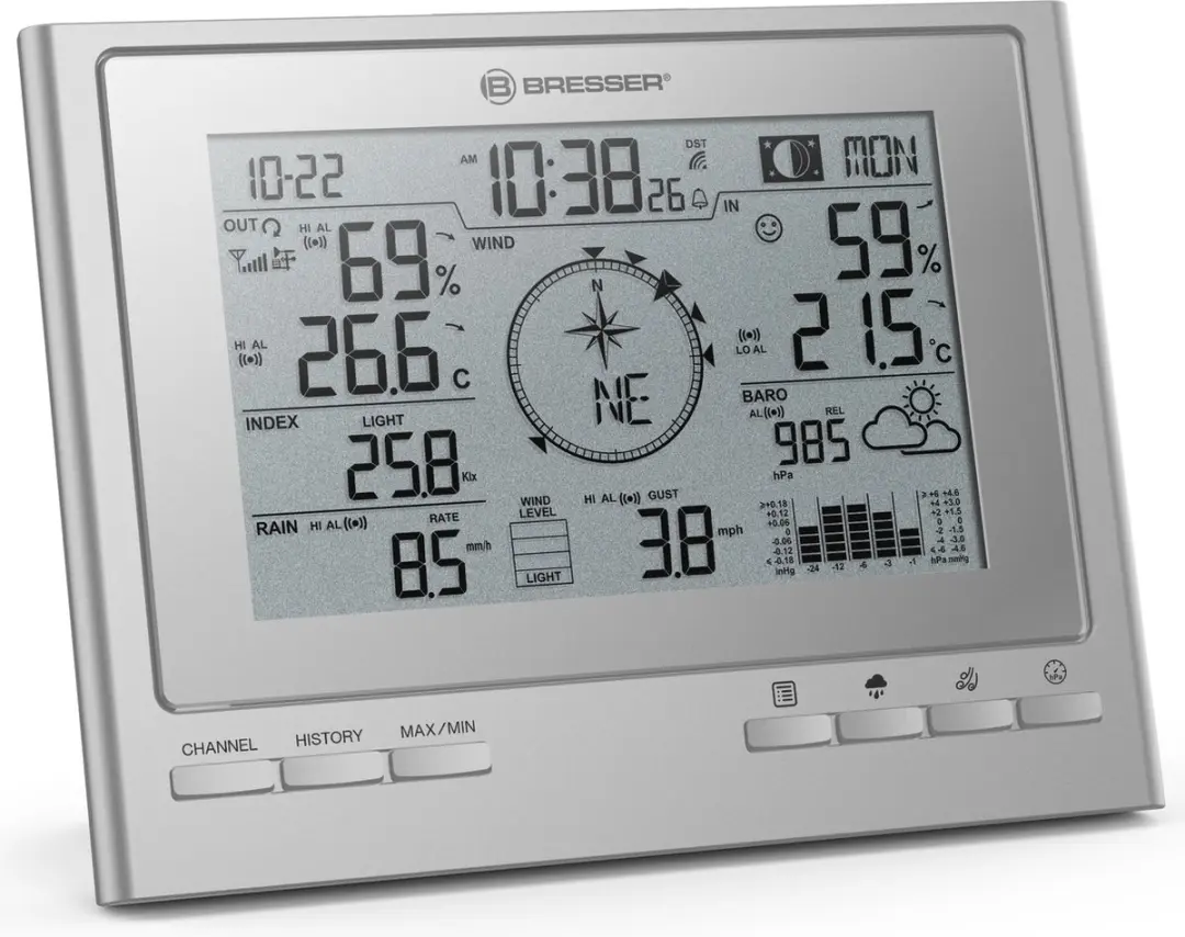 Bresser Weerstation Basisstation 7003100 - Zilver
