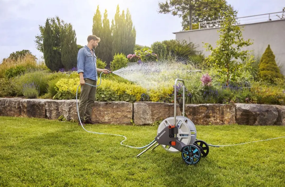 Gardena CleverRoll M Metal Slangenwagen 20m - Zilver